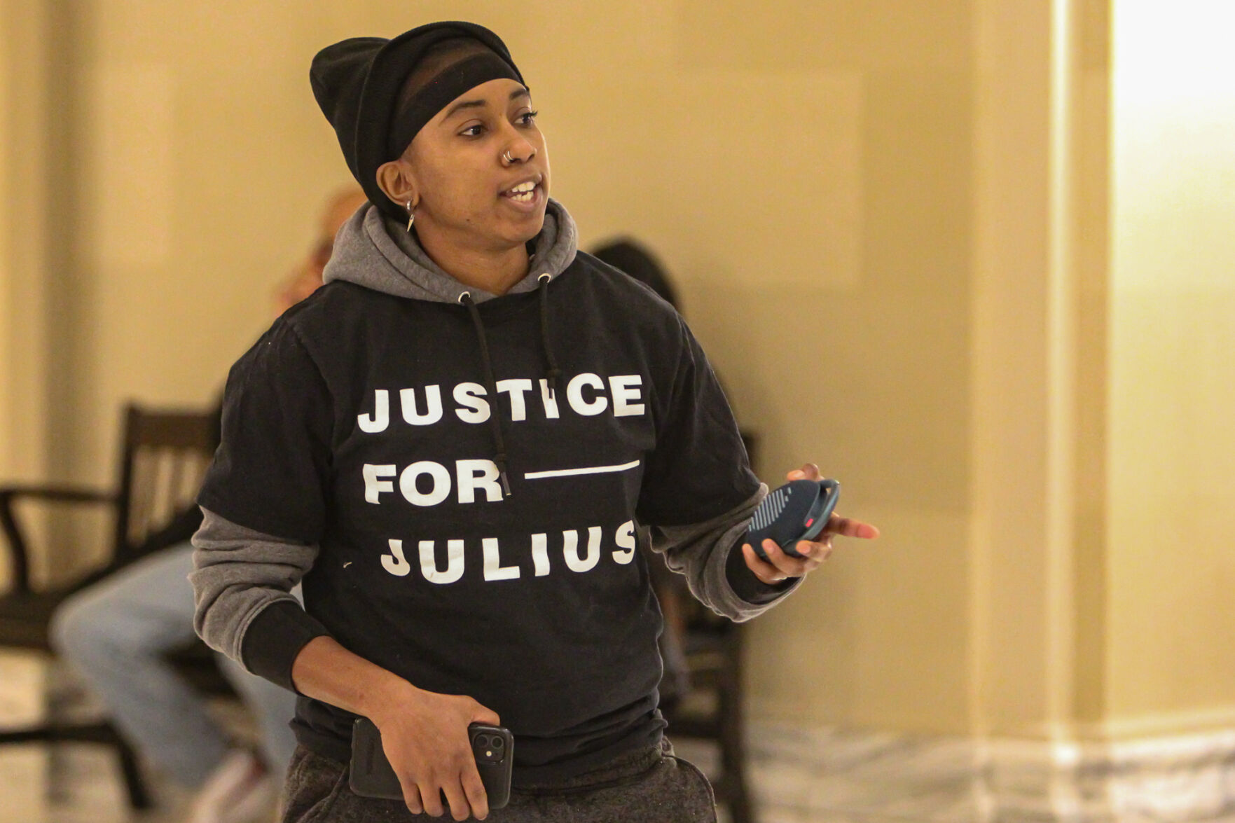 Julius Jones supporters